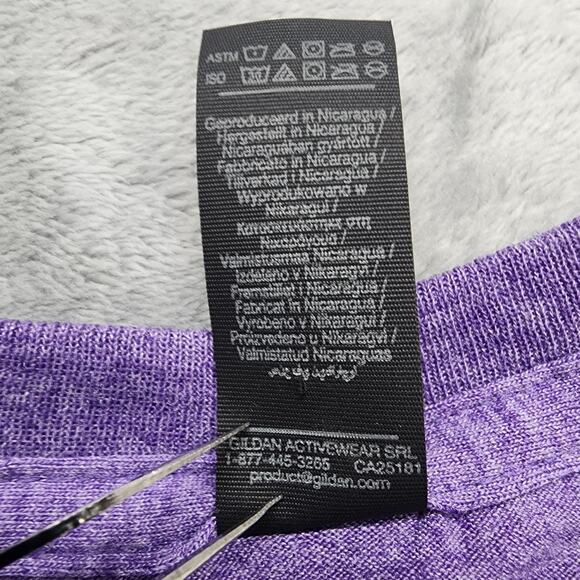 Gildan Shirt Mens S Heathered Purple Crew Neck Nuts Electrician Funny Engineer - Picture 6 of 9